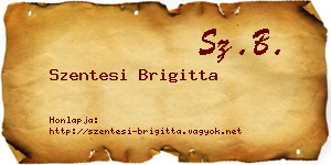 Szentesi Brigitta névjegykártya